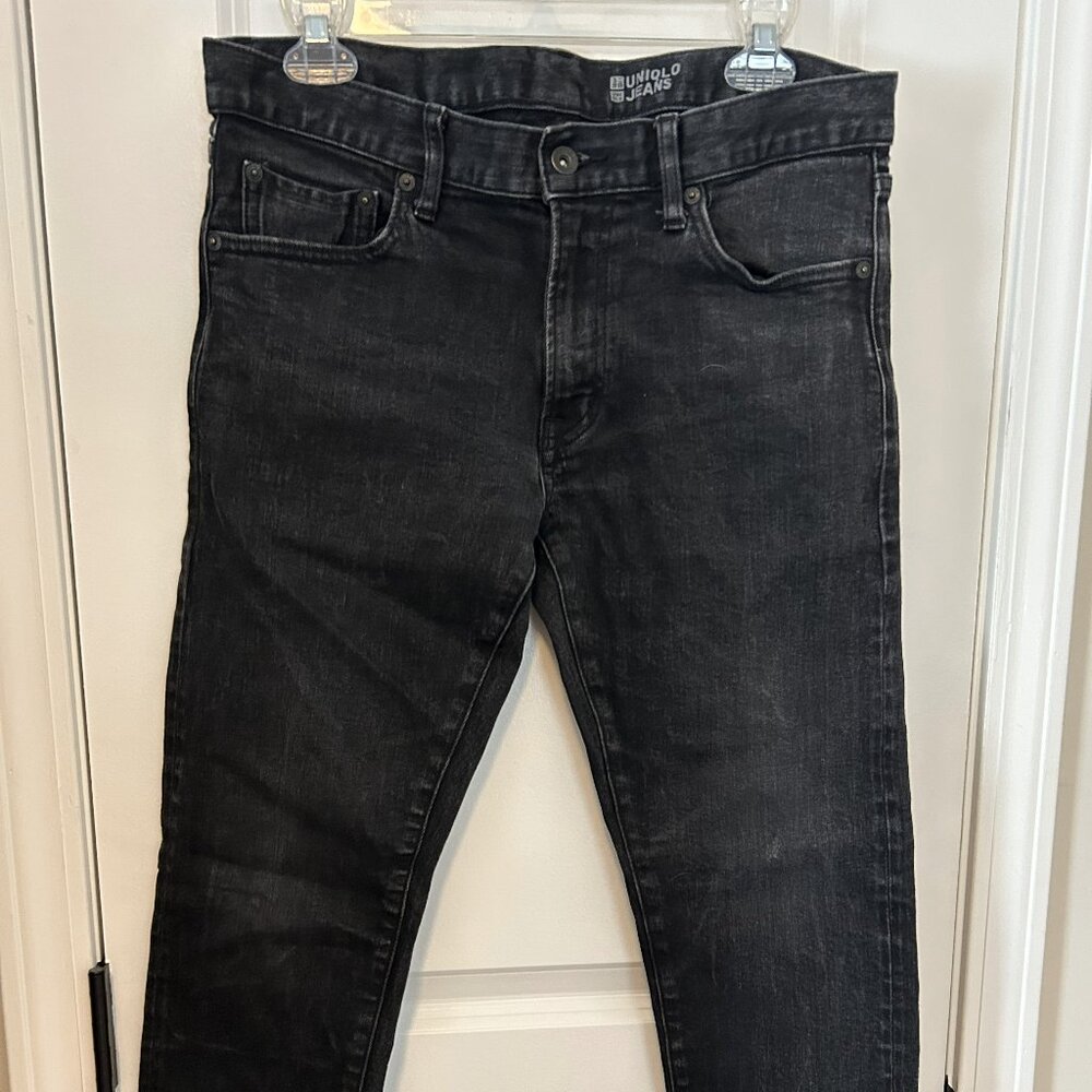Men's Uniqulo Black Jeans. Skinny fit, waist 31